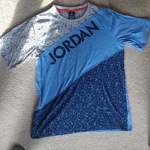 Jordan speckled blue and grey tee.